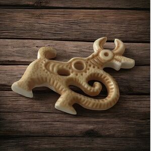Taurus Pendant Zodiac carved amulet made from ivory